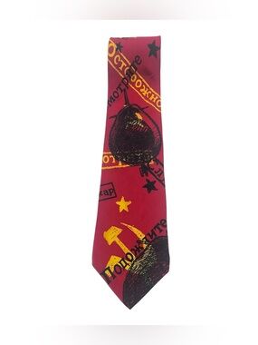 Vintage Beatles “Back in the USSR” Men’s Necktie 1968 Music Memorabilia
